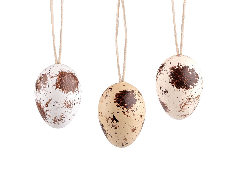 Luclay 24x Huevos De Pascua Decorativos Huevos De Plástico Para Colgar Con Patrones Para Fiesta De Pascua Decoración Colorida Decoración De Pascua Manualidades Actividades Para Familias