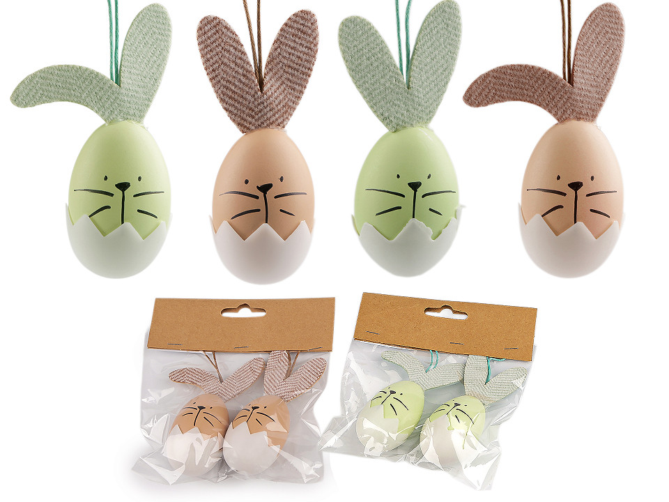 24 Oeufs de Pâques Colorés à Suspendre, œufs de Pâques en Plastique pour l'intérieur et l 24 Oeufs de Pâques Colorés à Suspendre, œufs de Pâques en Plastique pour l'intérieur et l