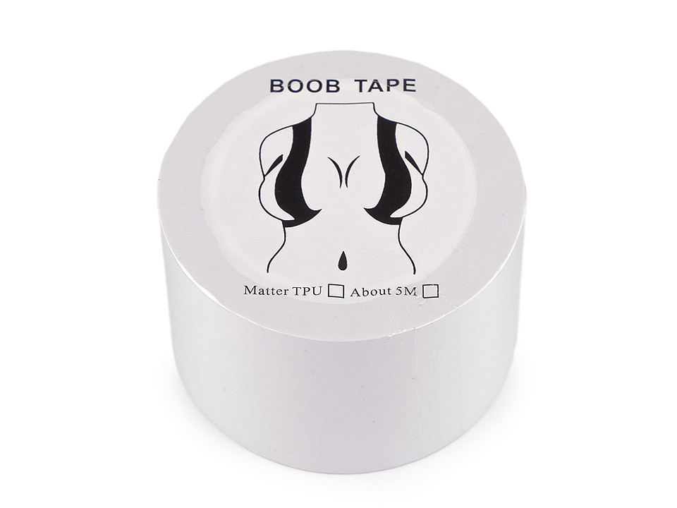 Boob tape páska na prsa samolepicí šíře 3,8 cm transparent