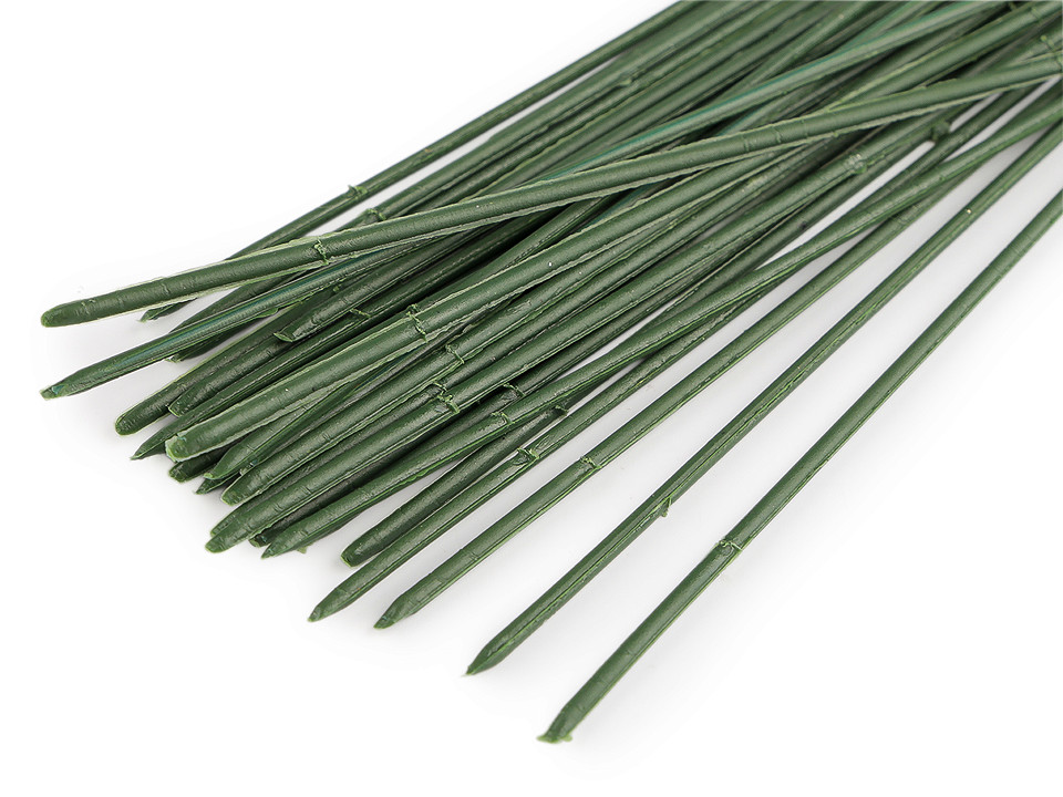 Floristický plastový stonek / drát délka 21 cm (30 ks)
